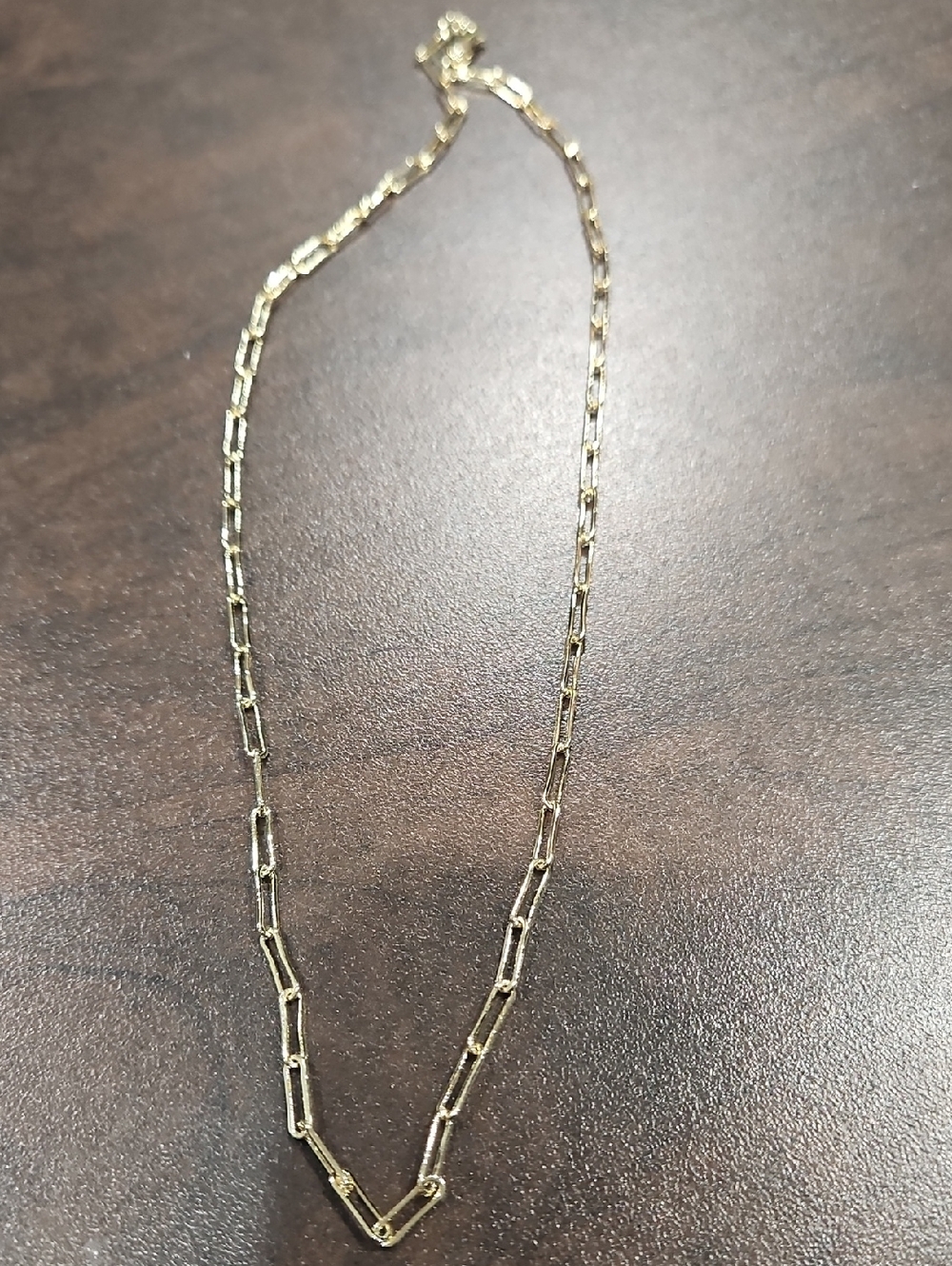 Gold Paperclip Chain Necklace - Women Jewelry